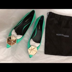 Nicholas Kirkwood Eden Jewel crystal flats